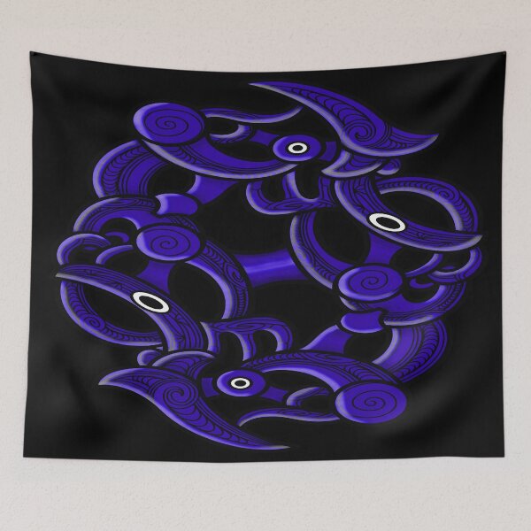 Item preview, TNT - MAORI YIN YANG - blue designed and sold by TNT-STYLEZ.