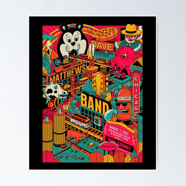Item preview, DMB Show Poster Chicago, I designed and sold by Mattieunique.