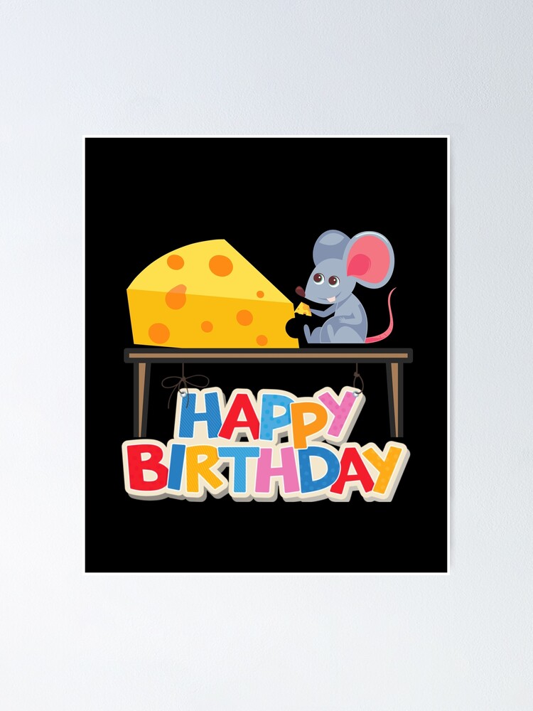 "Lustige alles Gute zum Geburtstag mit Käse" Poster von AITWINS