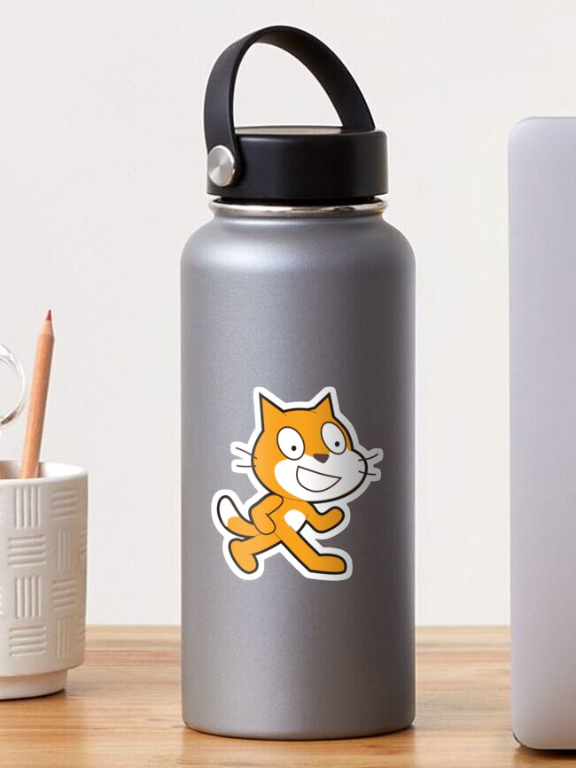 Thumbnail 1 of 3, Sticker, scratch cat logo designed and sold by yourgeekside.