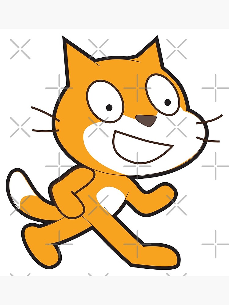 "scratch cat logo" Photographic Print by yourgeekside Redbubble