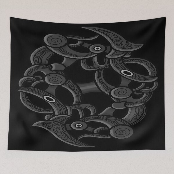 Item preview, TNT - MAORI YIN YANG - grey designed and sold by TNT-STYLEZ.