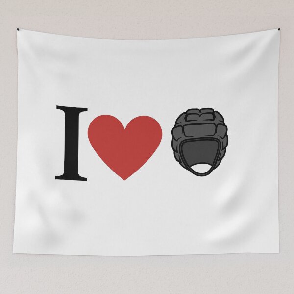 Item preview,  I Love Rugby Headgear Black designed and sold by freedom4life.