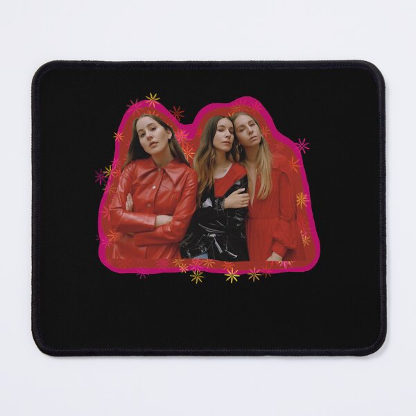 Item preview, American Pop Rock Band Including 3 Branches Haim The Band Red Pink Cute Flowers Sisters Cool Graphic designed and sold by FerminFeil.