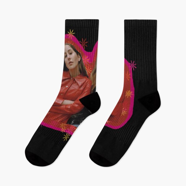 Item preview, American Pop Rock Band Including 3 Branches Haim The Band Red Pink Cute Flowers Sisters Cool Graphic designed and sold by FerminFeil.
