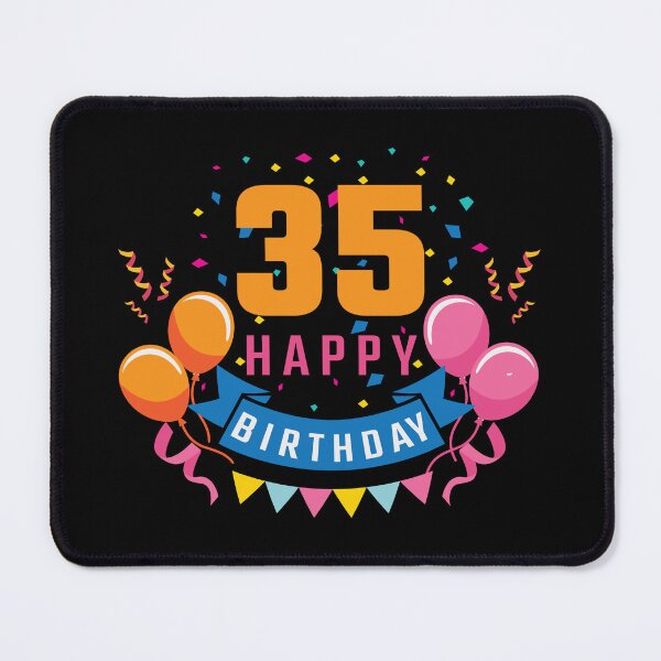 Item preview, 35th Birthday Balloon Banner Confetti Fun Gift Idea designed and sold by haselshirt.