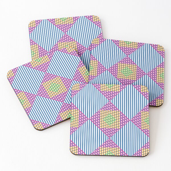 Item preview, Vertical Blue And White Striped, puprple, yellow and green striped designed and sold by Demna-S.