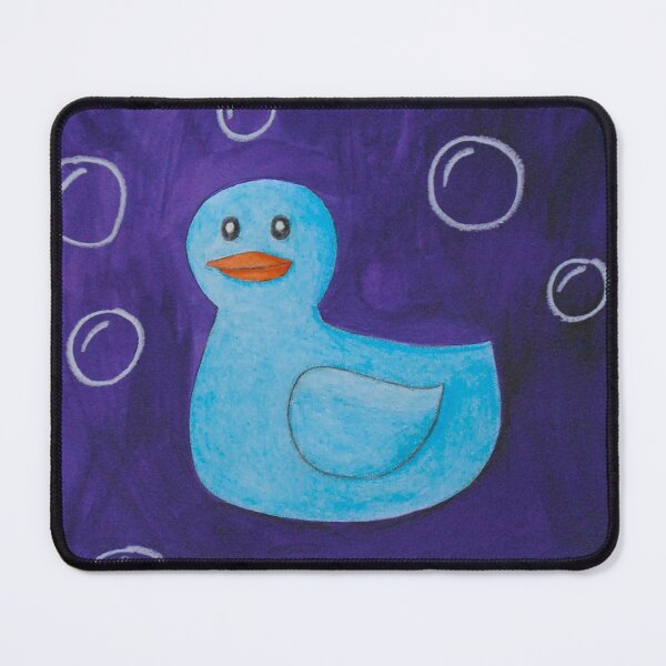 Item preview, Light Blue Rubber Duckie Painting designed and sold by Caseymakesart.