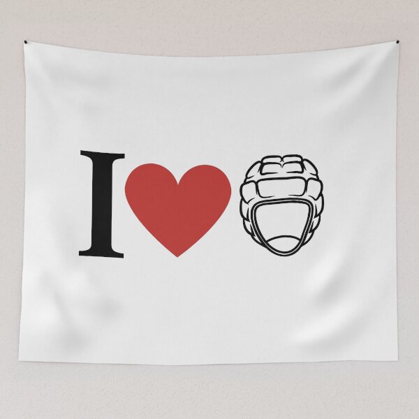 Item preview,  I Love Rugby Headgear White designed and sold by freedom4life.