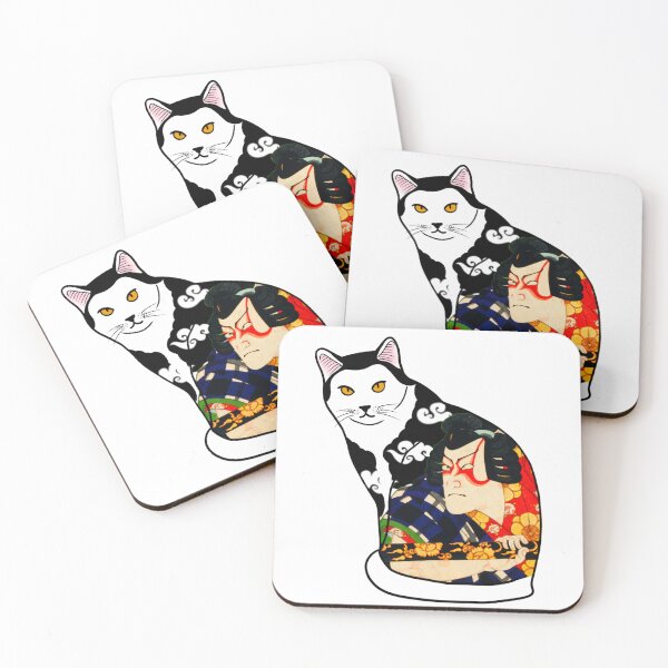 Item preview, Monmon cat, colorful japanese cat, samurai cat - cool japanese designed and sold by shodark.