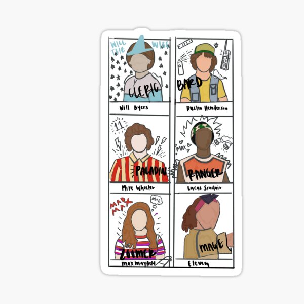 Stranger Things Yearbook Sticker