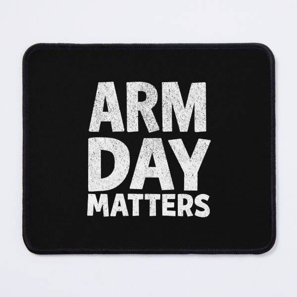 Item preview, ARM Day Matters Gym Fitness Bodybuilding Gift designed and sold by haselshirt.
