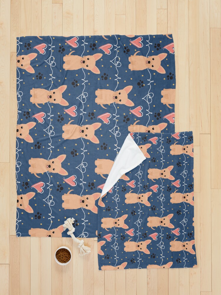 Thumbnail 5 of 6, Pet Blanket, Love Cute Chorkie Chihuahua Yorkie mix designed and sold by Lulupainting.
