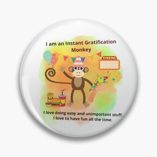 Item preview, The Anatomy of Procrastination - Instant Gratification Monkey designed and sold by Zukhra79.