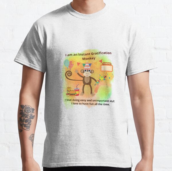 Item preview, The Anatomy of Procrastination - Instant Gratification Monkey designed and sold by Zukhra79.