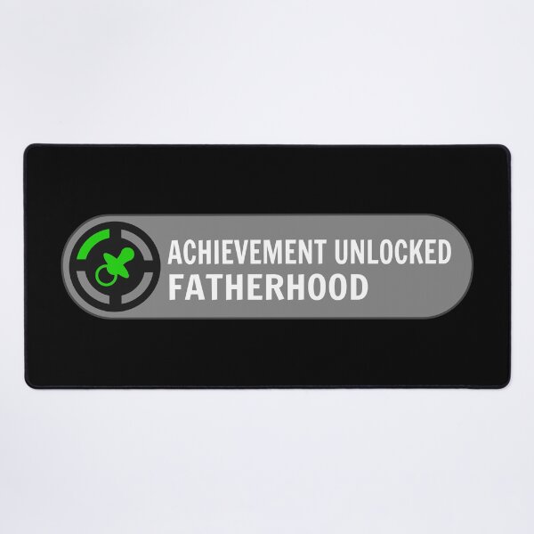 Item preview, Achievement Unlocked Fatherhood Father's Day Gift designed and sold by haselshirt.