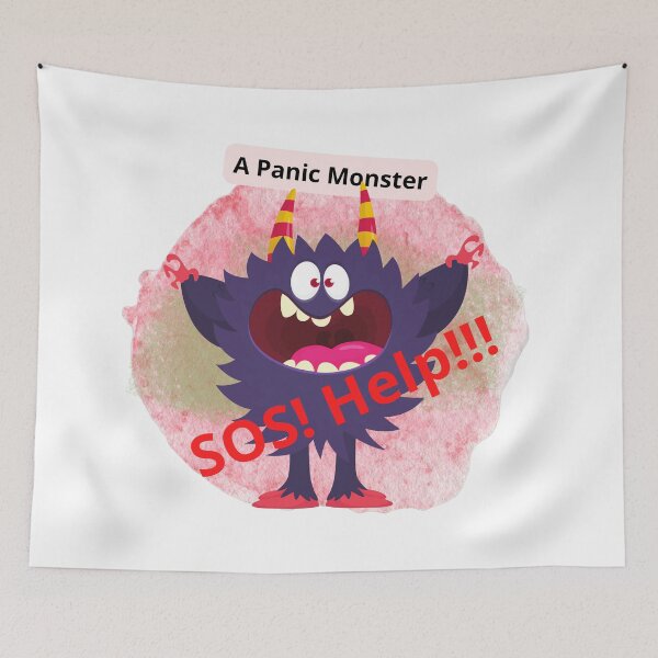Item preview, The Anatomy of Procrastination - I am Panic Monster designed and sold by Zukhra79.
