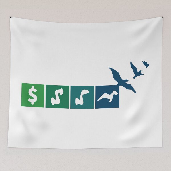 Item preview, Financial freedom | Money conversion into birds designed and sold by CarolinaReina.