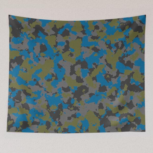 Item preview, Olive Blue Camouflage  designed and sold by Tshirtstory.