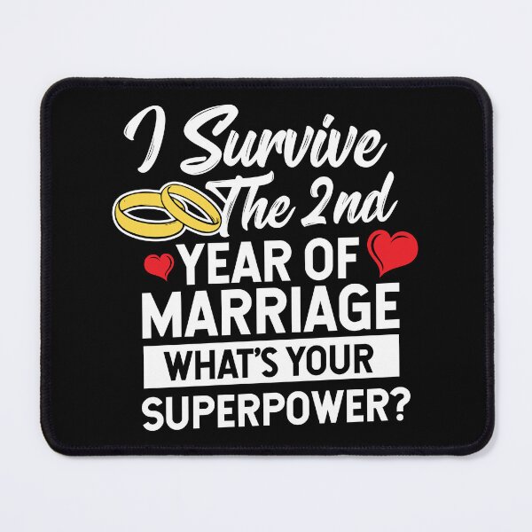 Item preview, Second Wedding Anniversary Married Superpower designed and sold by haselshirt.