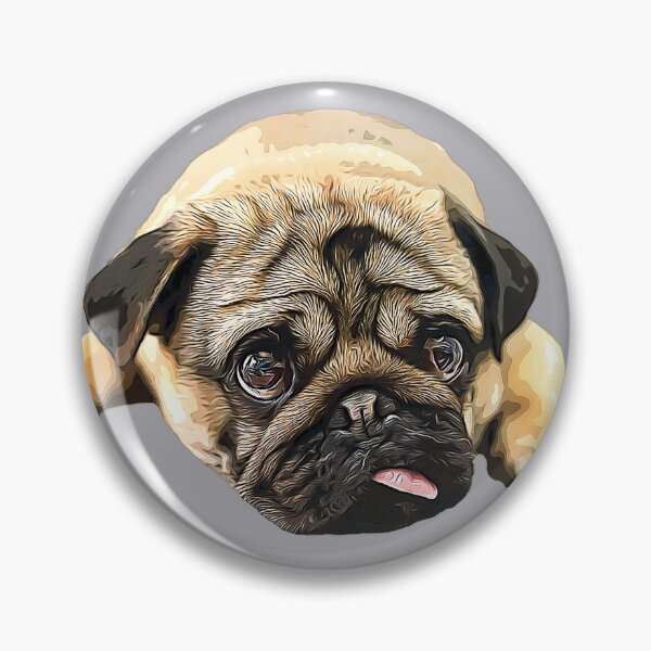 Item preview, Pug -Cute Funny Dog designed and sold by ElegantCat.