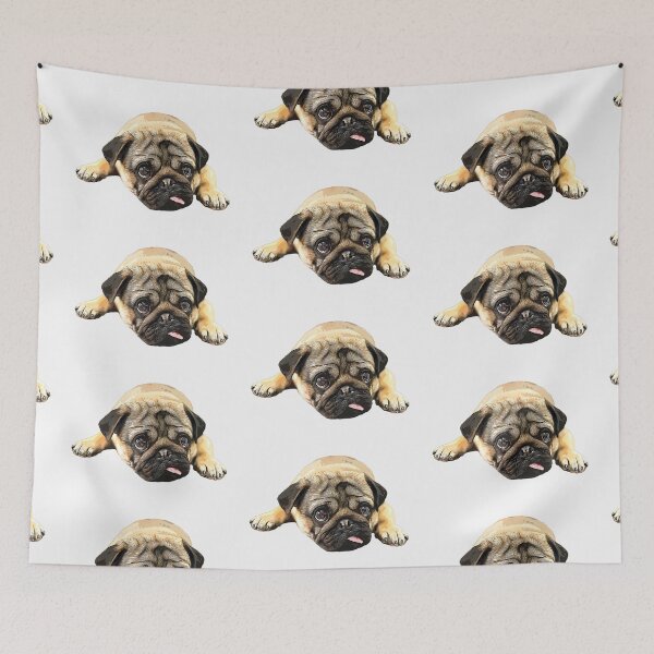 Item preview, Pug -Cute Funny Dog designed and sold by ElegantCat.