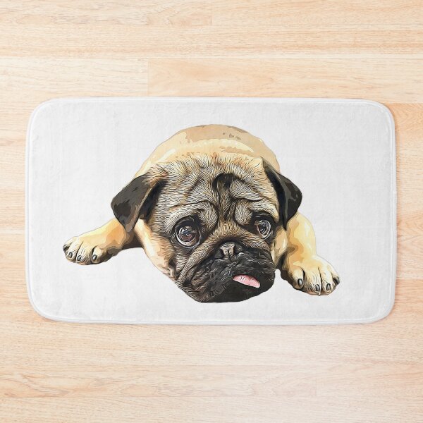 Item preview, Pug -Cute Funny Dog designed and sold by ElegantCat.