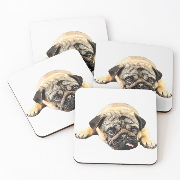 Item preview, Pug -Cute Funny Dog designed and sold by ElegantCat.