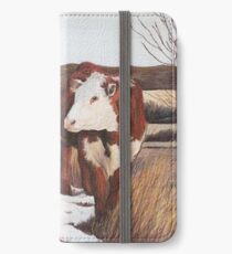 Steer in late winter iPhone Wallet/Case/Skin
