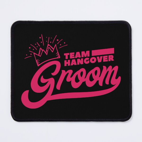 Artikelvorschau, Bachelor Party Team Hangover Groom Crown Pink Gift Idea entworfen und verkauft von haselshirt.