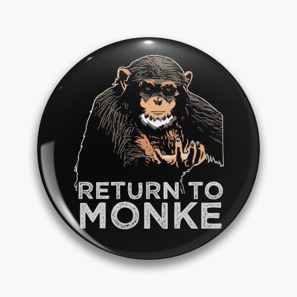 Item preview, Reject Humanity Return to Monke Evolution Funny Chimp Meme designed and sold by alltheprints.