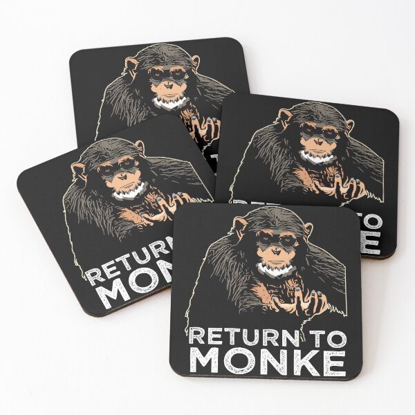 Item preview, Reject Humanity Return to Monke Evolution Funny Chimp Meme designed and sold by alltheprints.