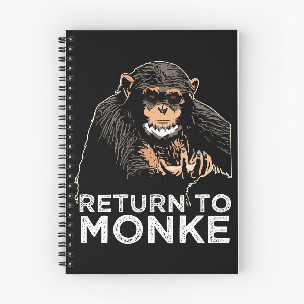 Item preview, Reject Humanity Return to Monke Evolution Funny Chimp Meme designed and sold by alltheprints.