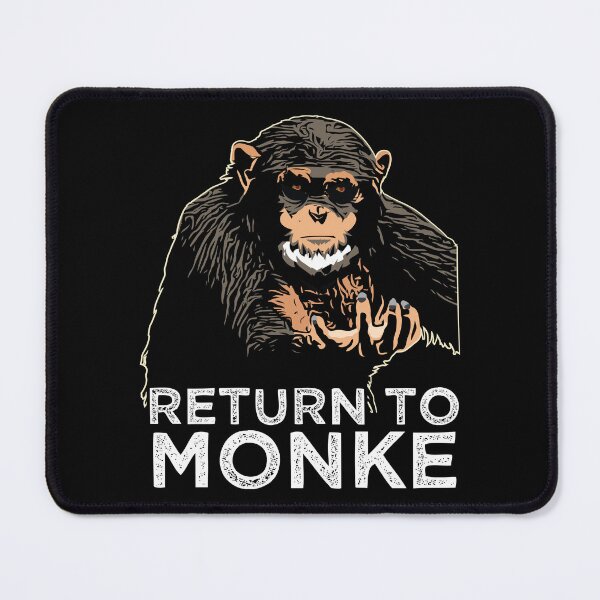 Item preview, Reject Humanity Return to Monke Evolution Funny Chimp Meme designed and sold by alltheprints.