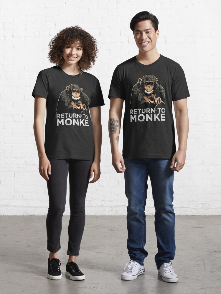 Funny Reject Humanity Return to Monke Meme Monkey Evolution Unisex