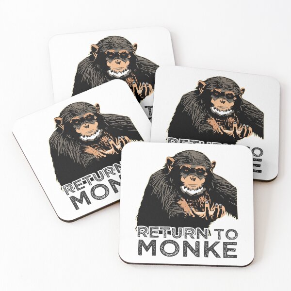 Item preview, Reject Humanity Return to Monke Evolution Funny Chimp Meme designed and sold by alltheprints.