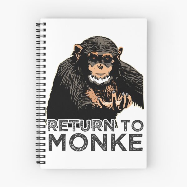 Item preview, Reject Humanity Return to Monke Evolution Funny Chimp Meme designed and sold by alltheprints.