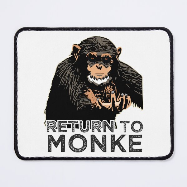 Item preview, Reject Humanity Return to Monke Evolution Funny Chimp Meme designed and sold by alltheprints.