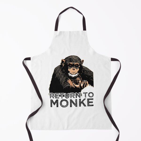 Item preview, Reject Humanity Return to Monke Evolution Funny Chimp Meme designed and sold by alltheprints.