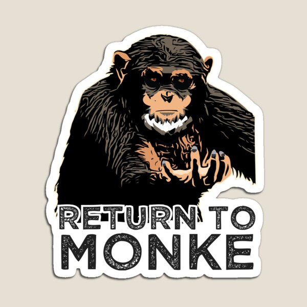 Funny Reject Humanity Return to Monke Meme Monkey Evolution Unisex