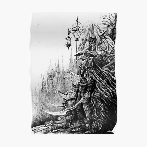 schwarze Tinte 60 Poster