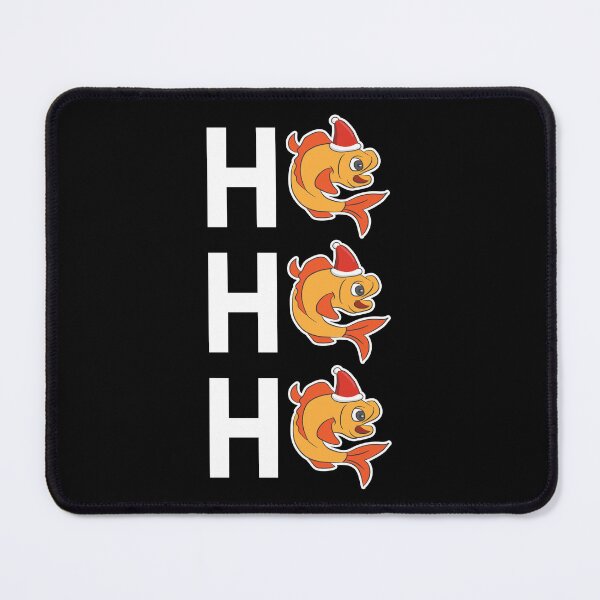 Item preview, Funny Christmas Xmas Santa Fish Ho Ho Ho Holiday Gift Idea designed and sold by haselshirt.