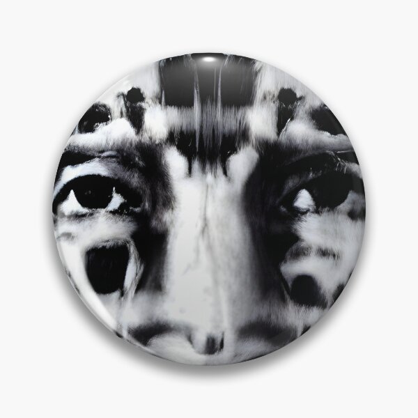 Item preview, Monochrome Leopard Man Face designed and sold by PlacidHinds.