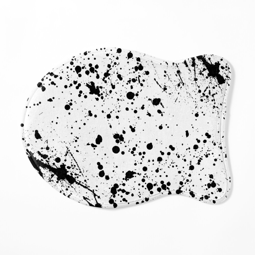 Black Paint Splatter Art Board Print for Sale by starrylite