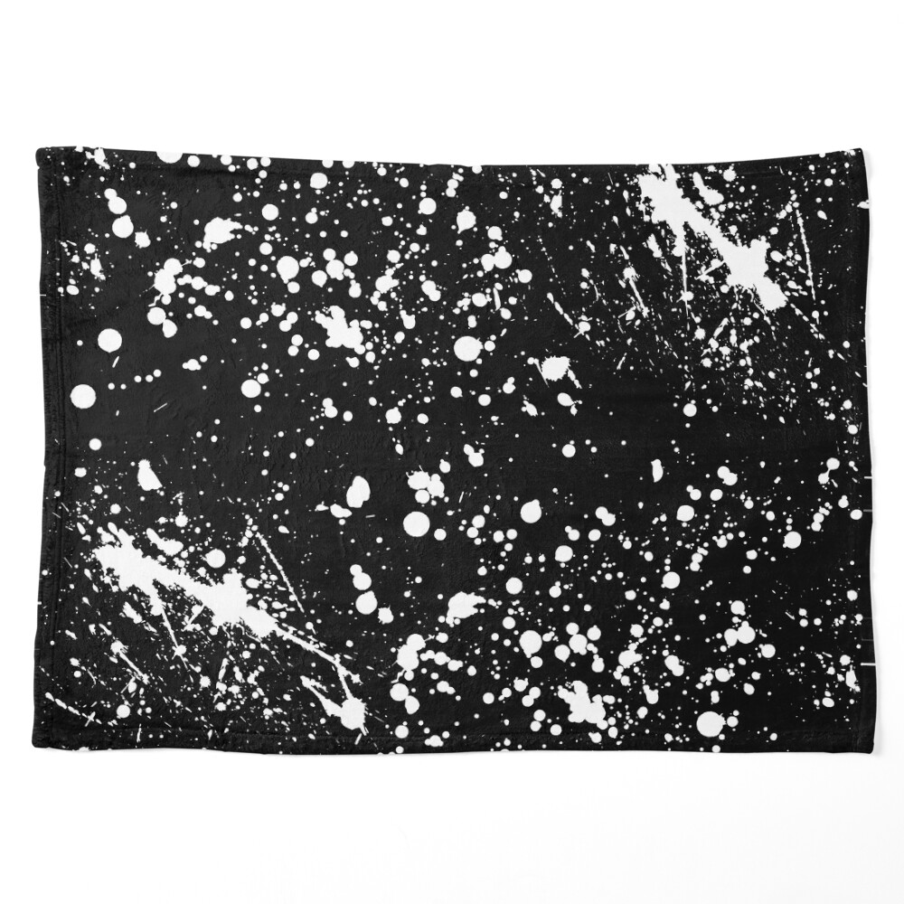 White Paint Splatter Art Board Print for Sale by starrylite
