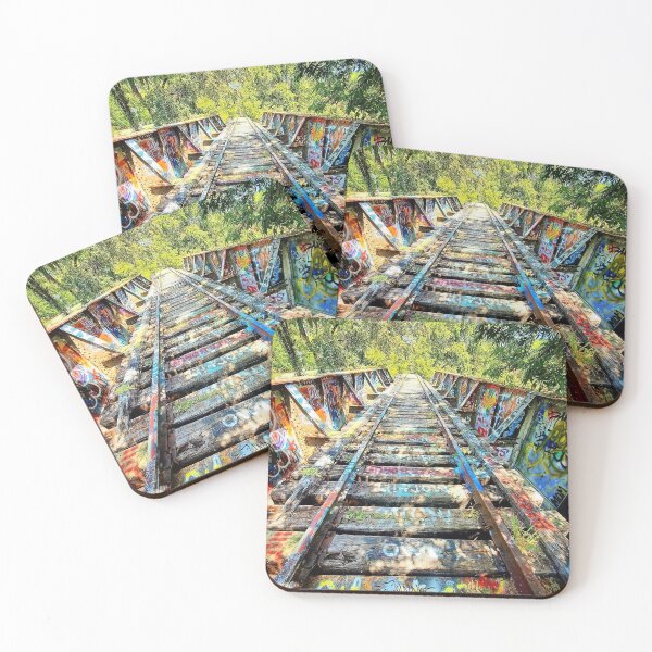 Item preview, Graffiti Painted Train Bridge designed and sold by MorningFive.