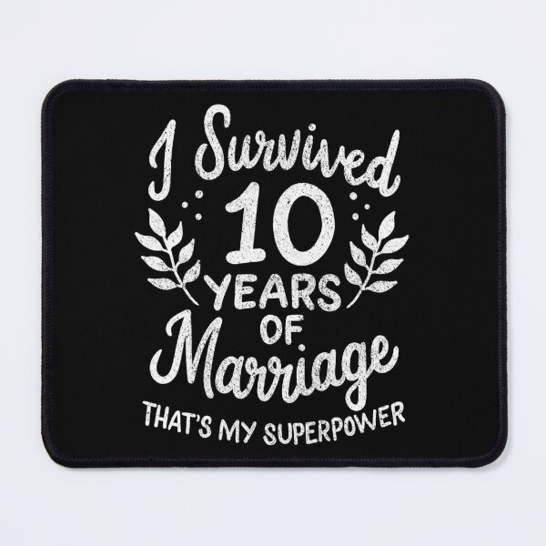 Item preview, 10th Wedding Anniversary Survived 10 Years Of Marriage designed and sold by haselshirt.