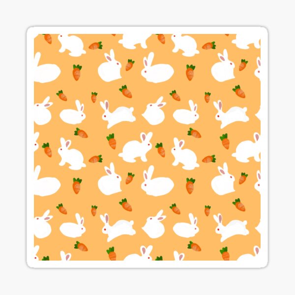 Item preview, Japanese Style Rabbit & Carrot Pattern designed and sold by LicoBartwork.