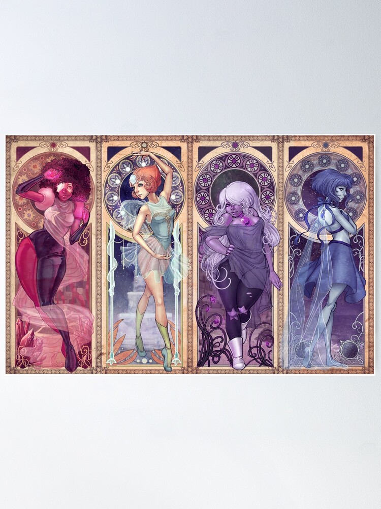 Alternate view of Art Nouveau Gems Poster