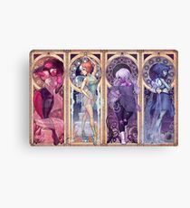 Art Nouveau Gems Canvas Print